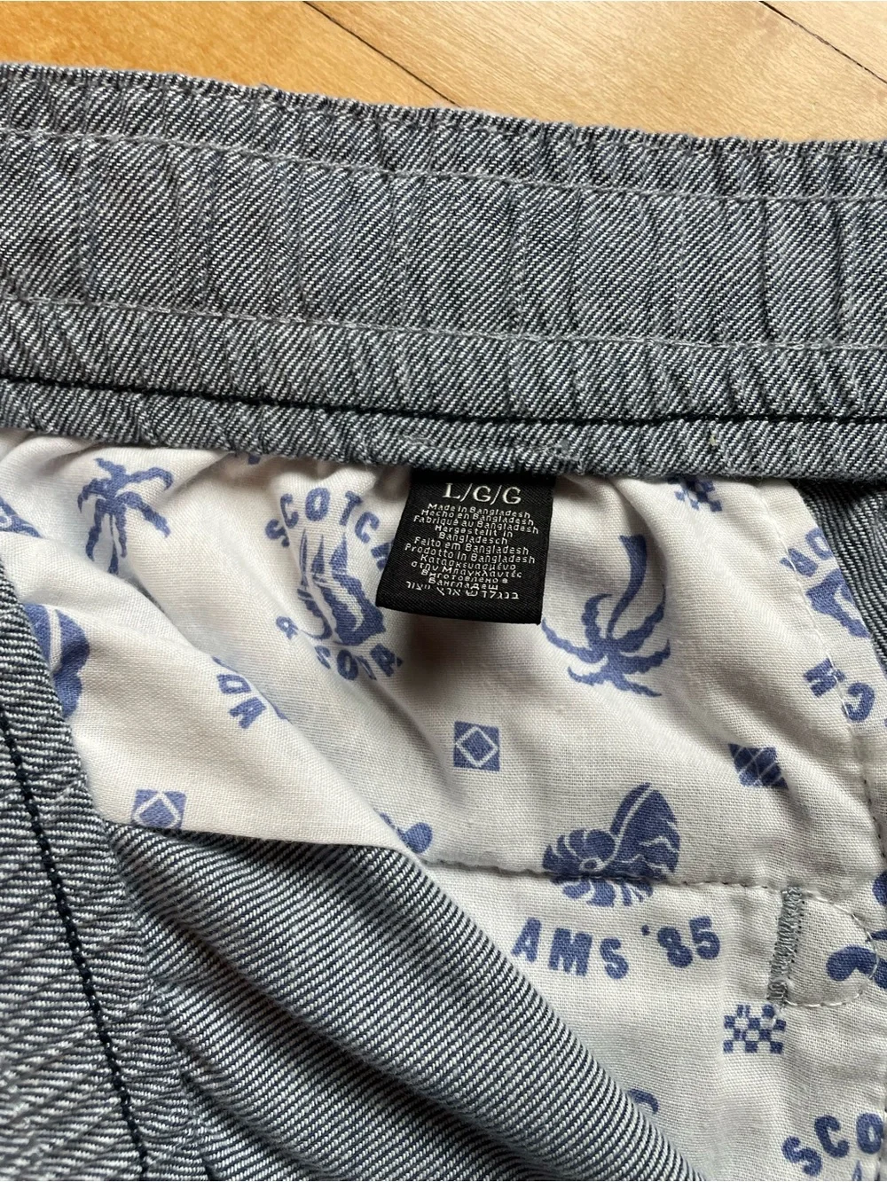 SCOTCH & SODA Fave Regular Fit Drawstring Elastic Waist Chino Shorts Preppy